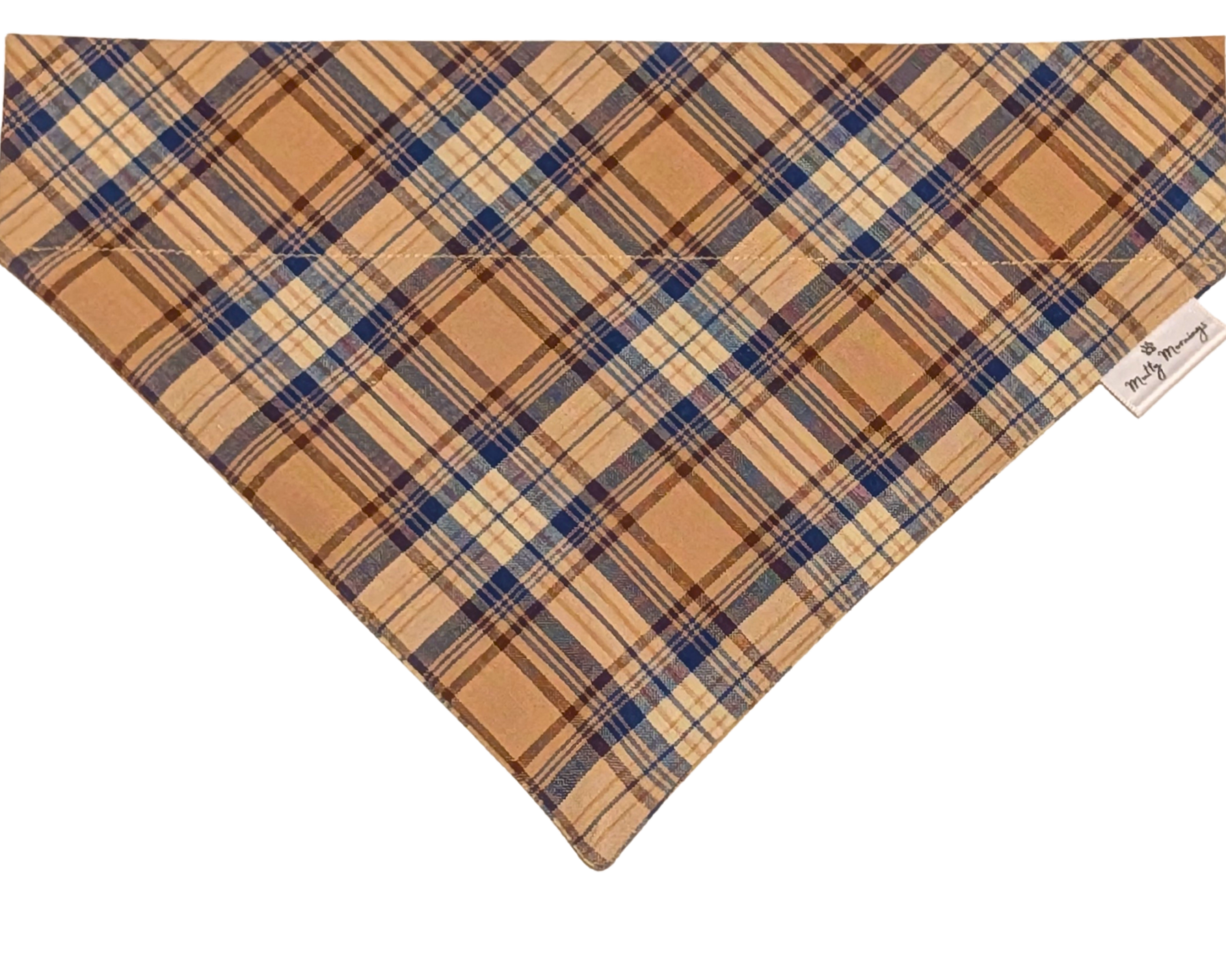 Rustic Blue Plaid Pet Bandana