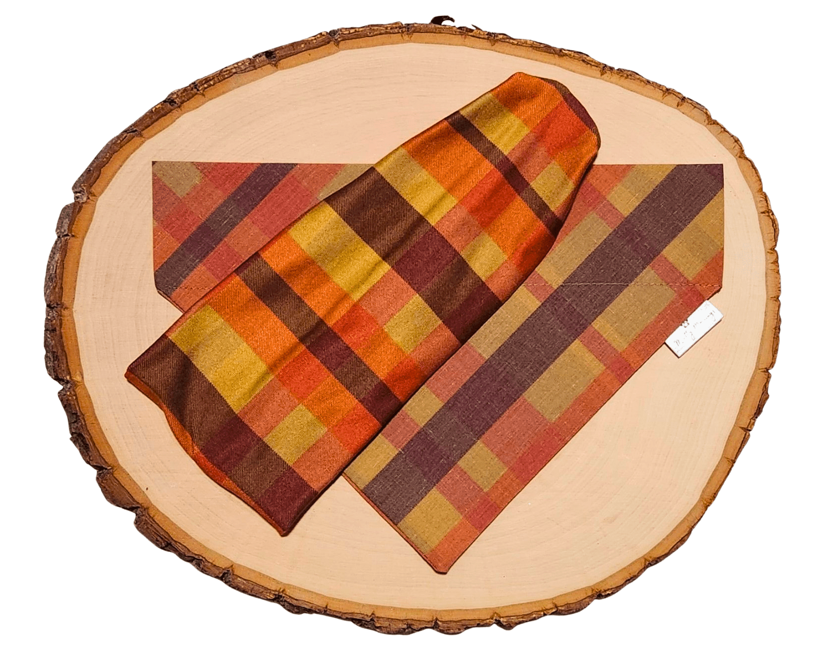 Autumn Ember Plaid Bandana & Headband Set - Mutty Mornings