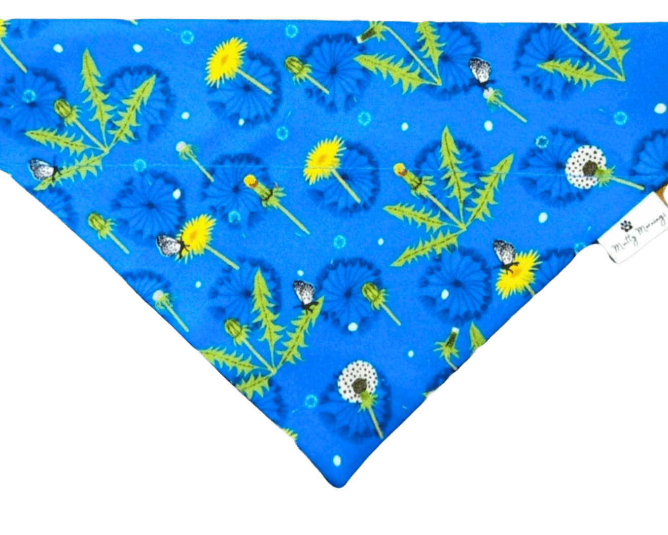 Blue Dandelion Dreams Pet Bandana - Mutty Mornings