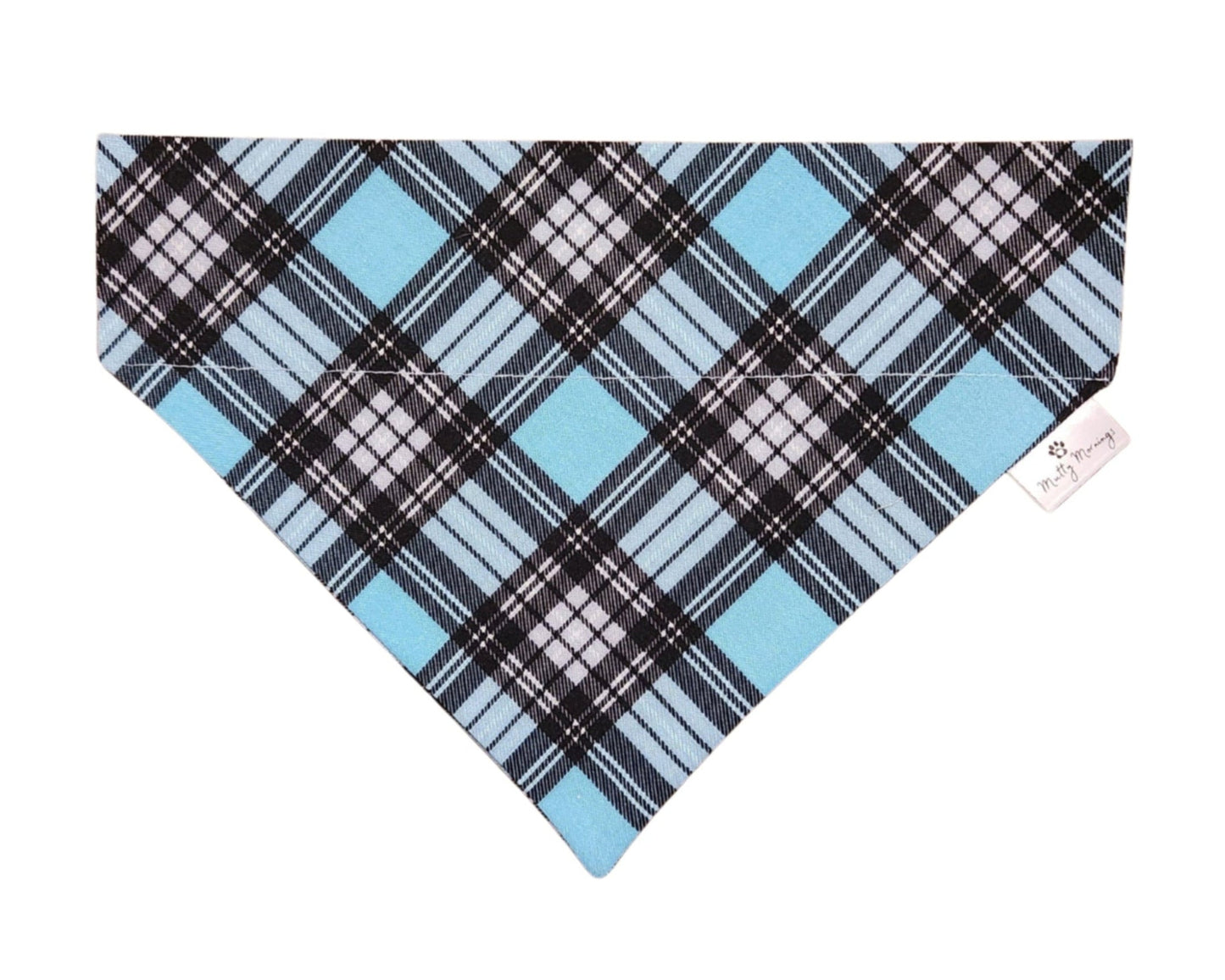Blue Lake Plaid Pet Bandana - Mutty Mornings