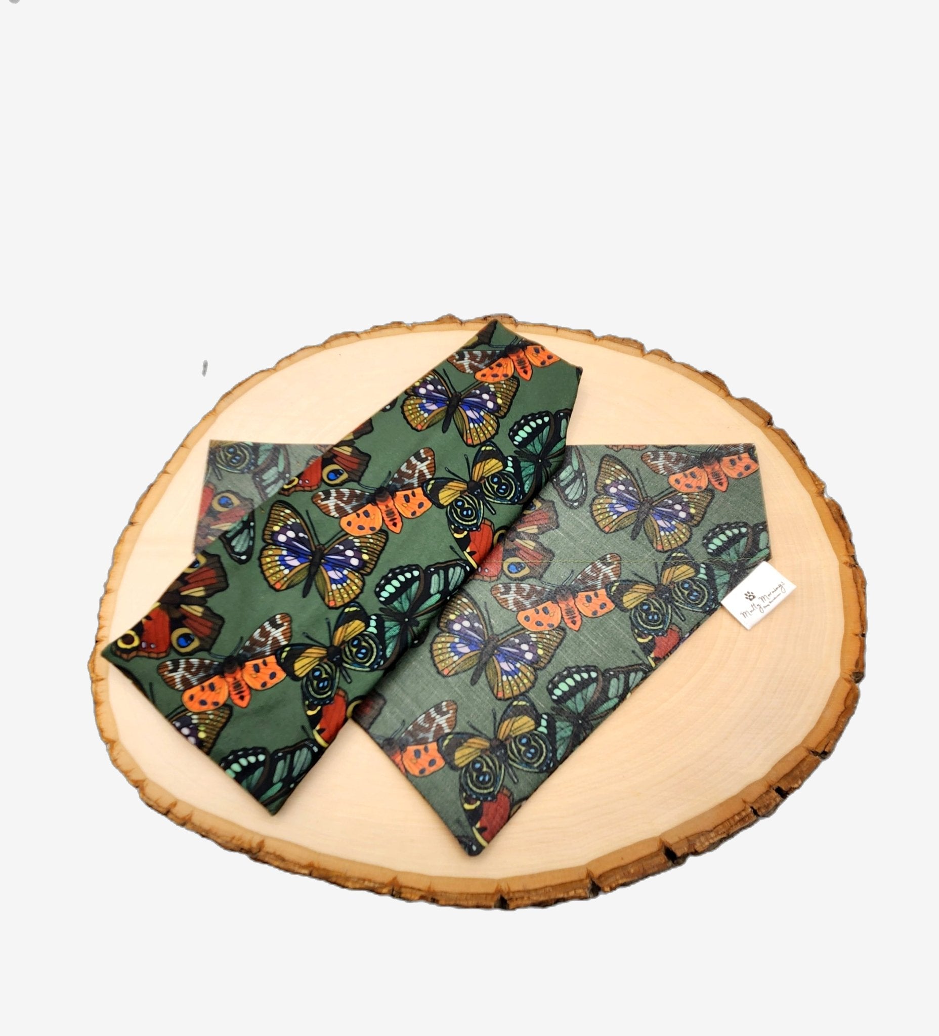 Butterflies Green Matching Headband - Mutty Mornings
