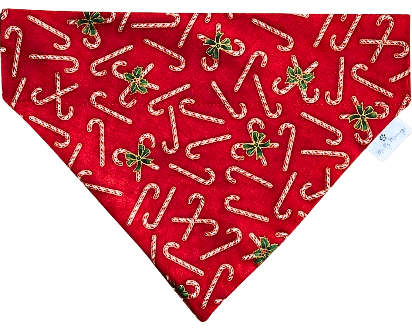 Candy Cane Christmas Pet Bandana - Mutty Mornings