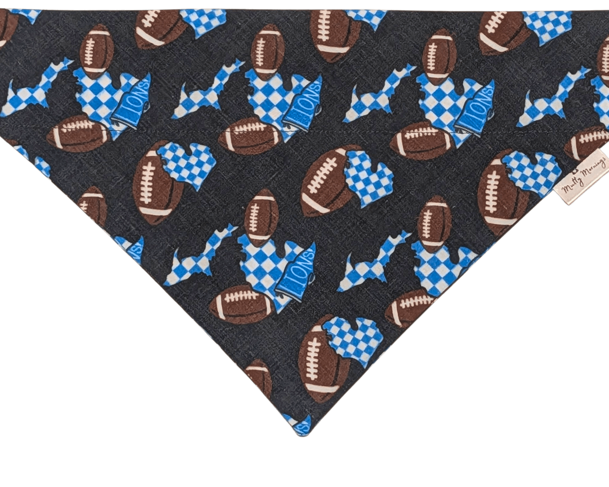 Checkered Lions Pet Bandana - Mutty Mornings