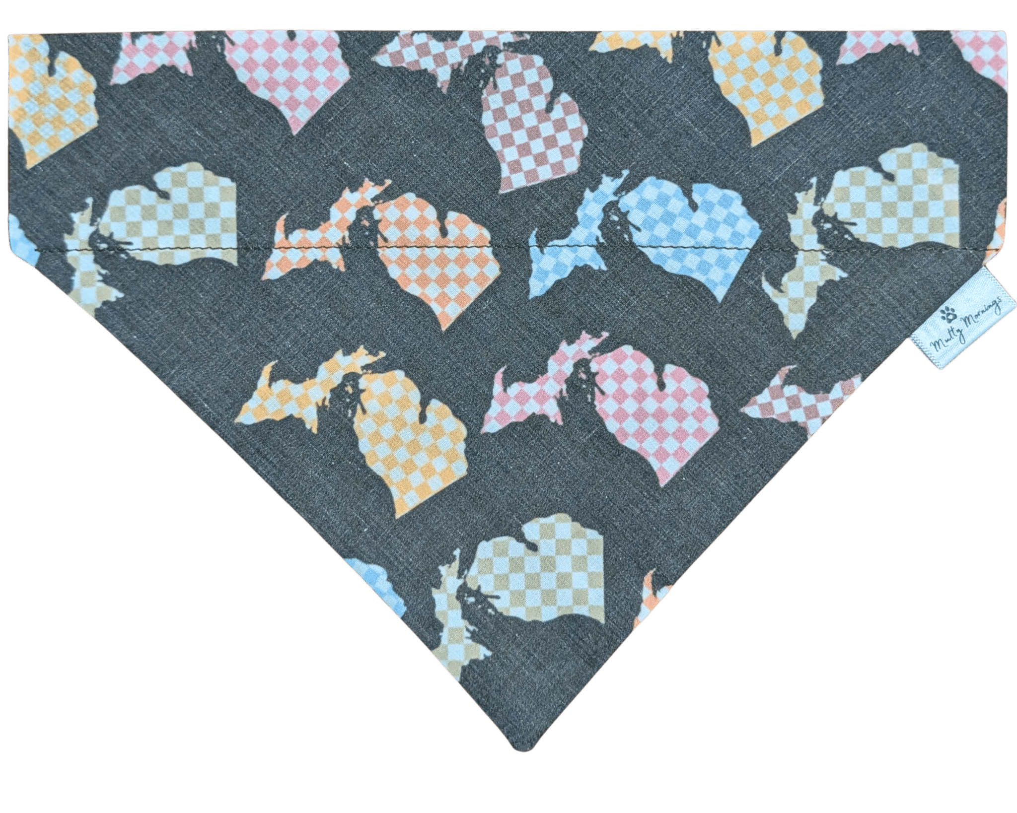 Checkered Mitten Pet Bandana - Mutty Mornings