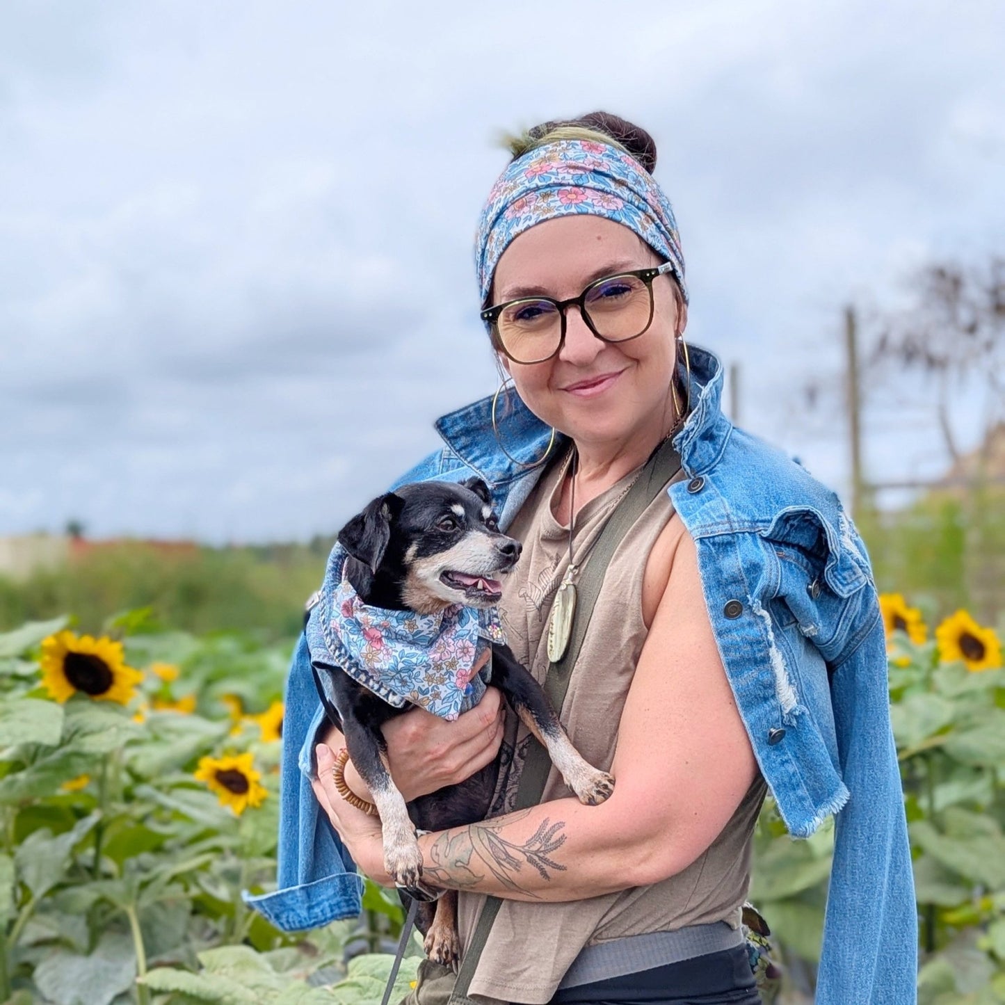 Dolly's Garden Bandana and Headband Set - Mutty Mornings