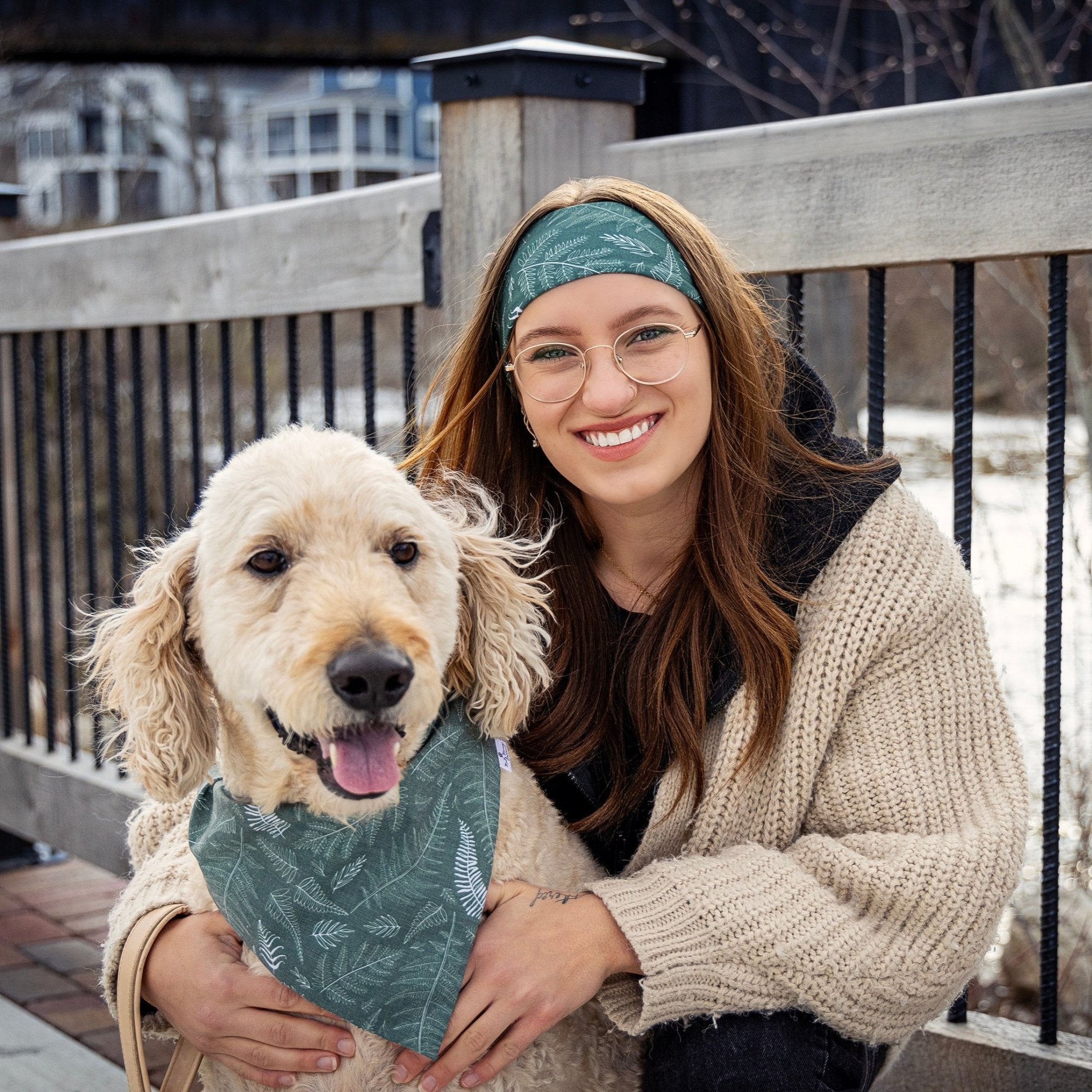 Feel the Fern Bandana & Headband Set - Mutty Mornings