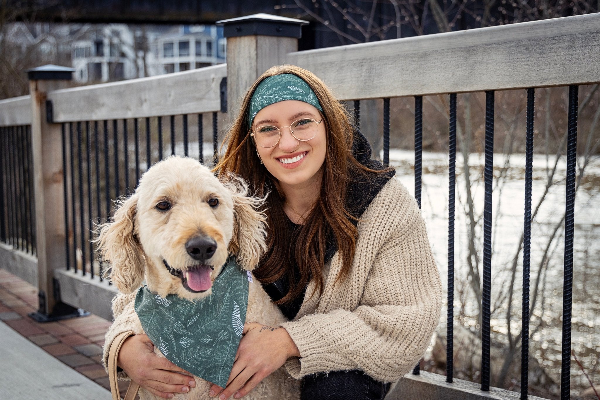 Feel the Fern Pet Bandana - Mutty Mornings