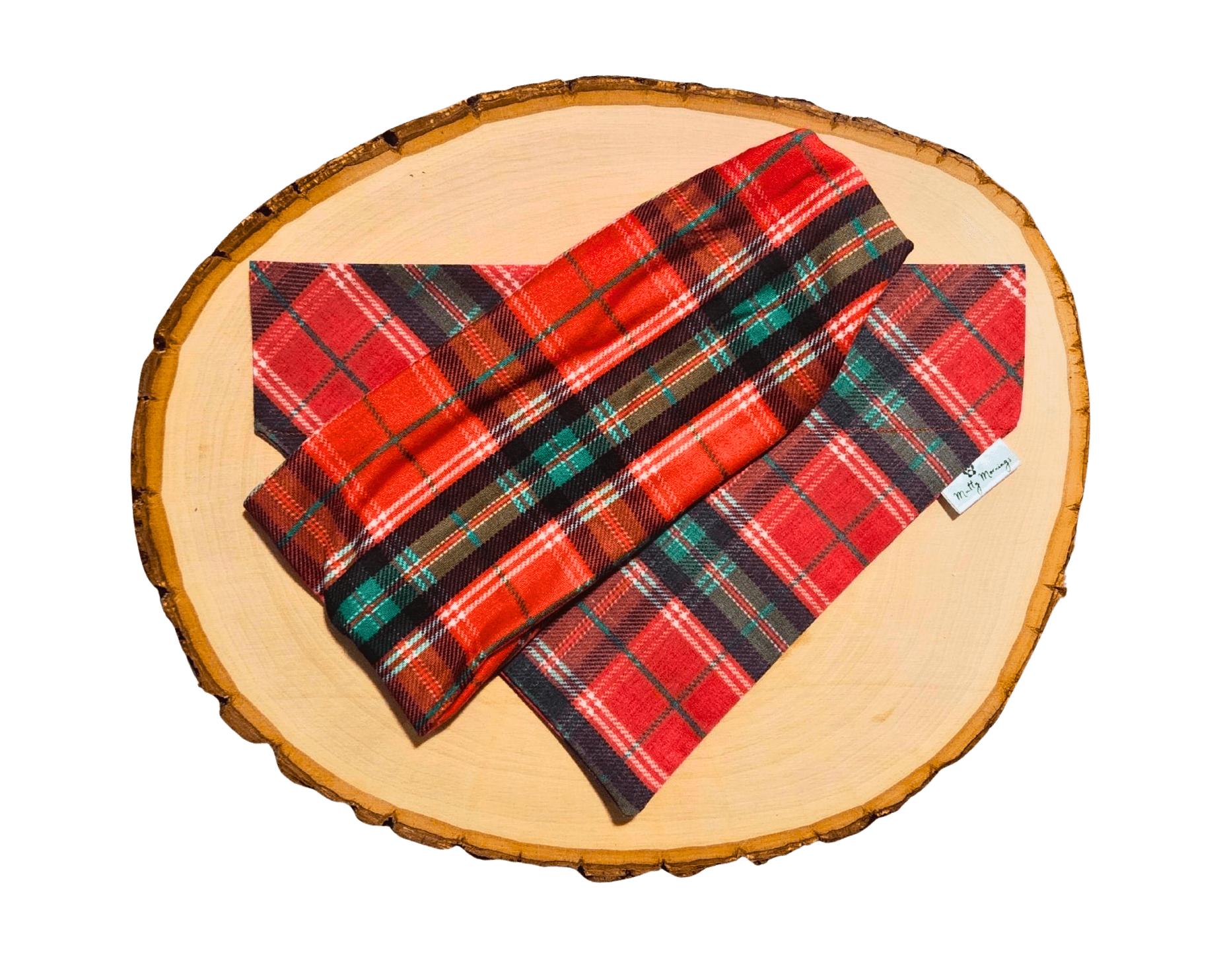 Highland Holiday Plaid Bandana & Headband Set - Mutty Mornings