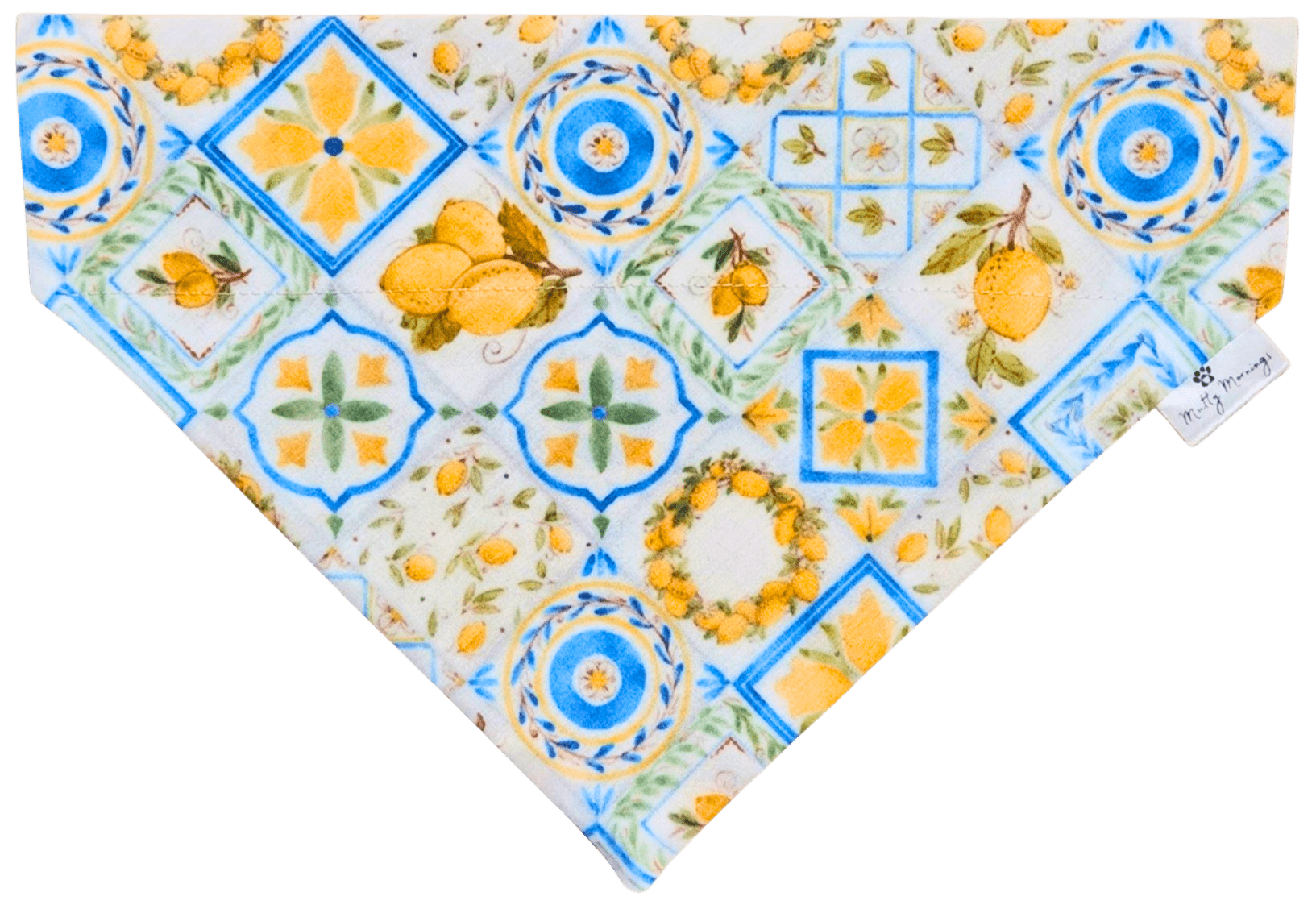 Lemon Grove Tile Pet Bandana - Mutty Mornings