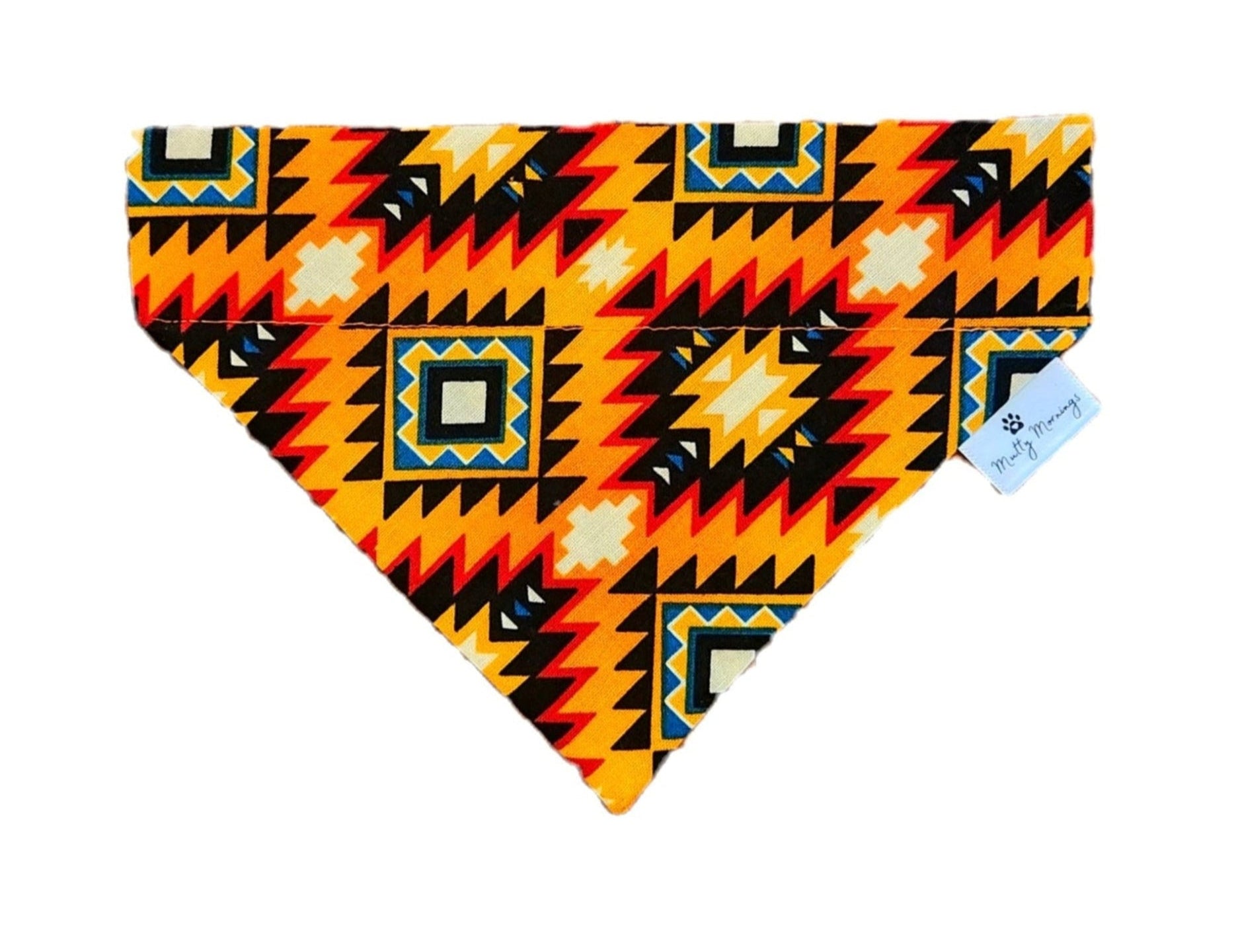 Orange Western Pet Bandana - Mutty Mornings