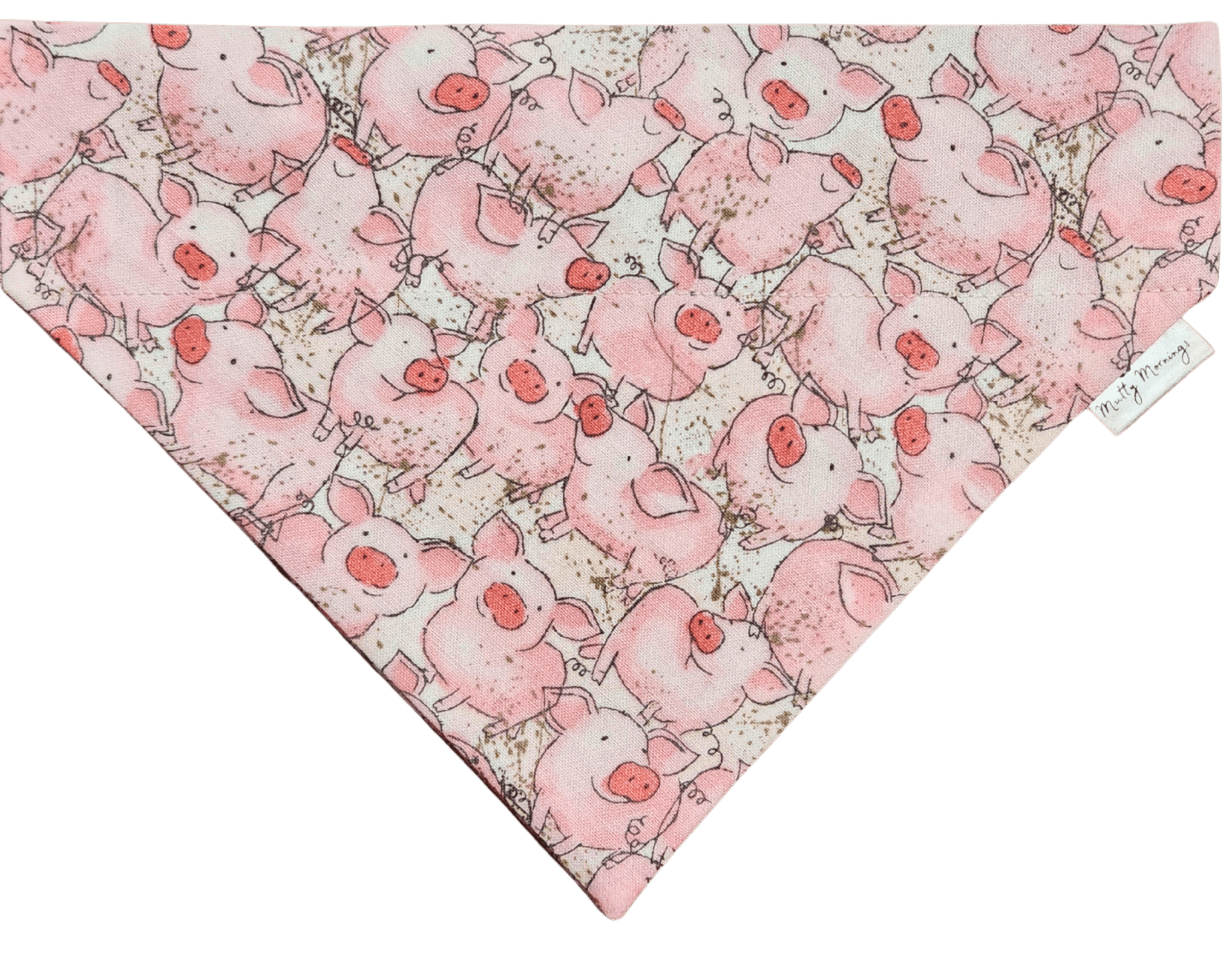 Piggies in Pink Pet Bandana - Mutty Mornings