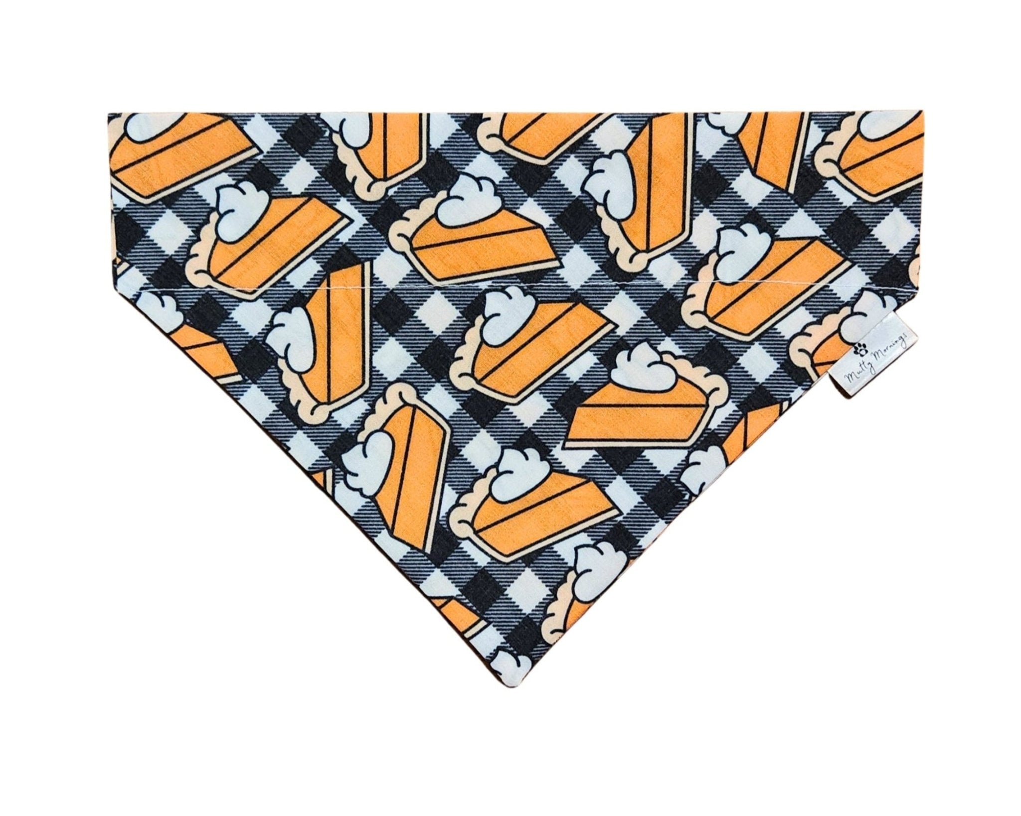 Pumpkin Pie Plaid Pet Bandana - Mutty Mornings