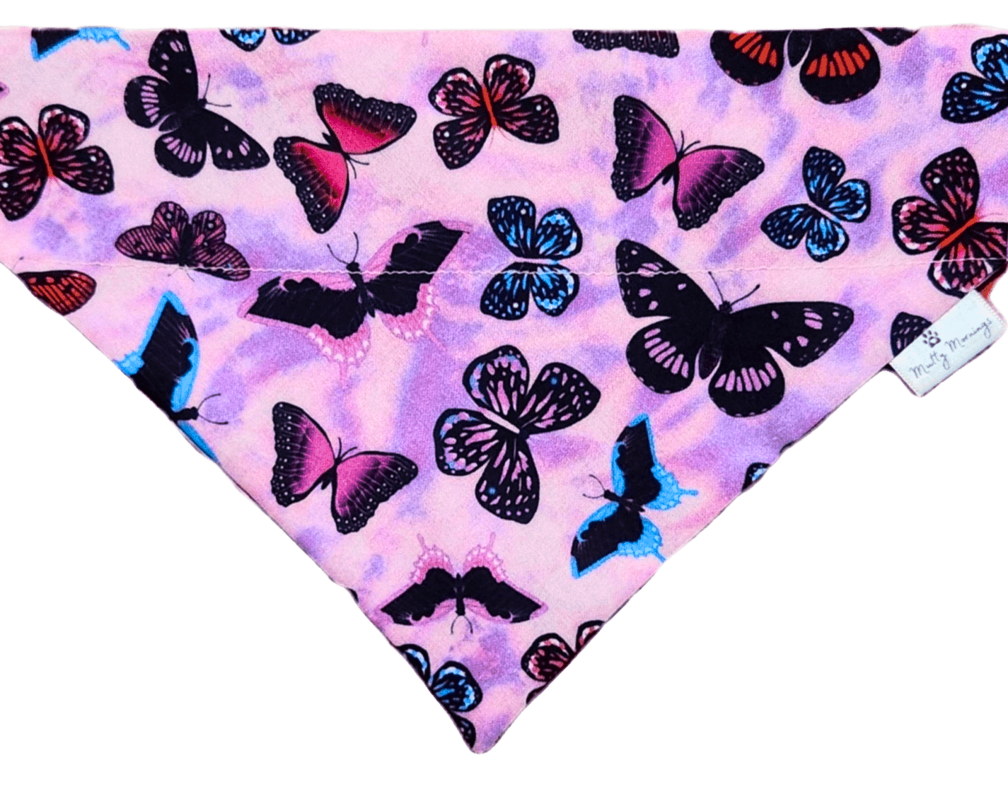 Purple Butterfly Skies Pet Bandana - Mutty Mornings