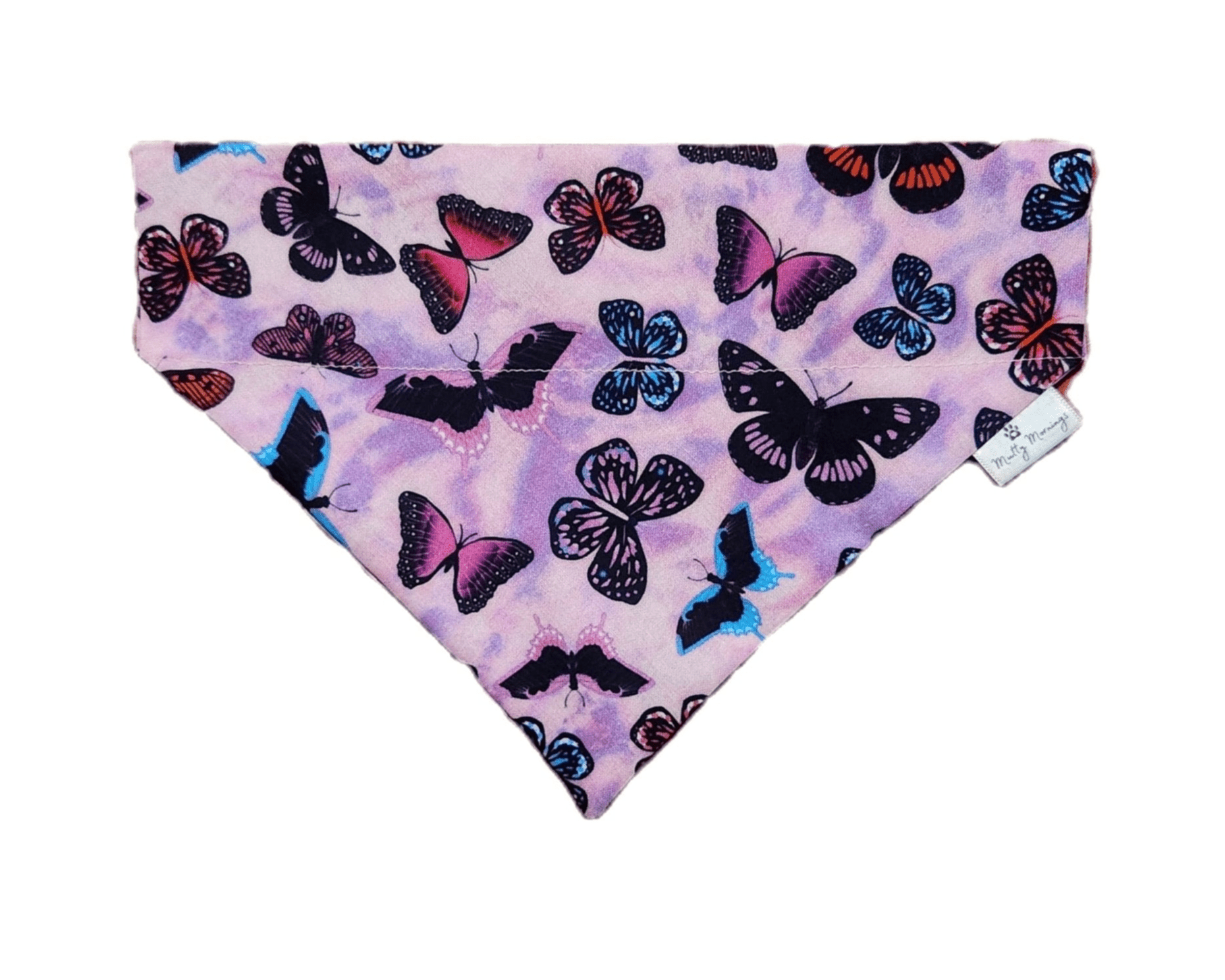 Purple Butterfly Skies Pet Bandana - Mutty Mornings