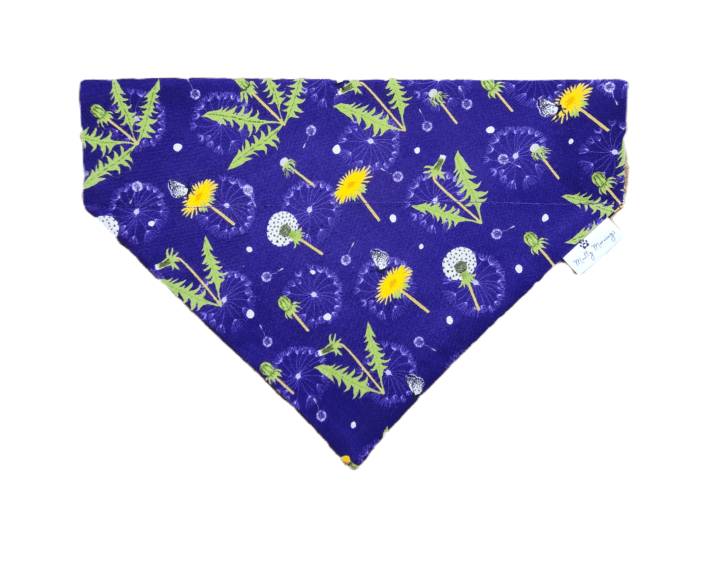 Purple Dandelion Dreams Pet Bandana - Mutty Mornings