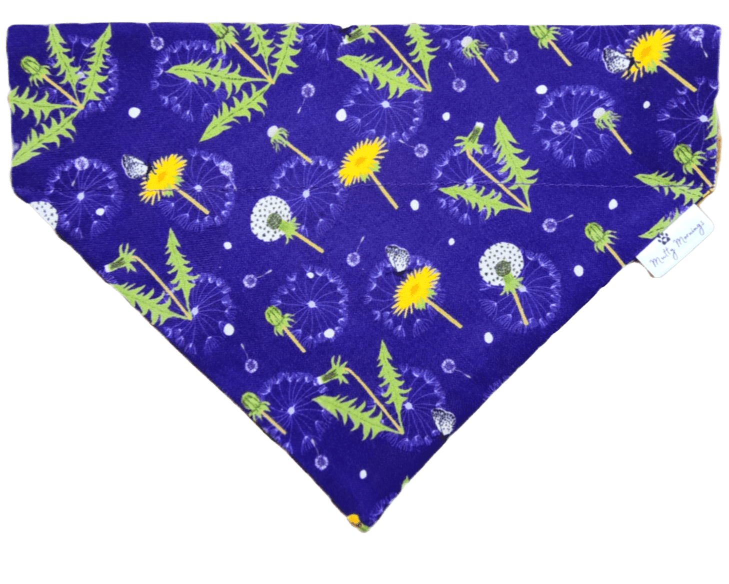Purple Dandelion Dreams Pet Bandana - Mutty Mornings