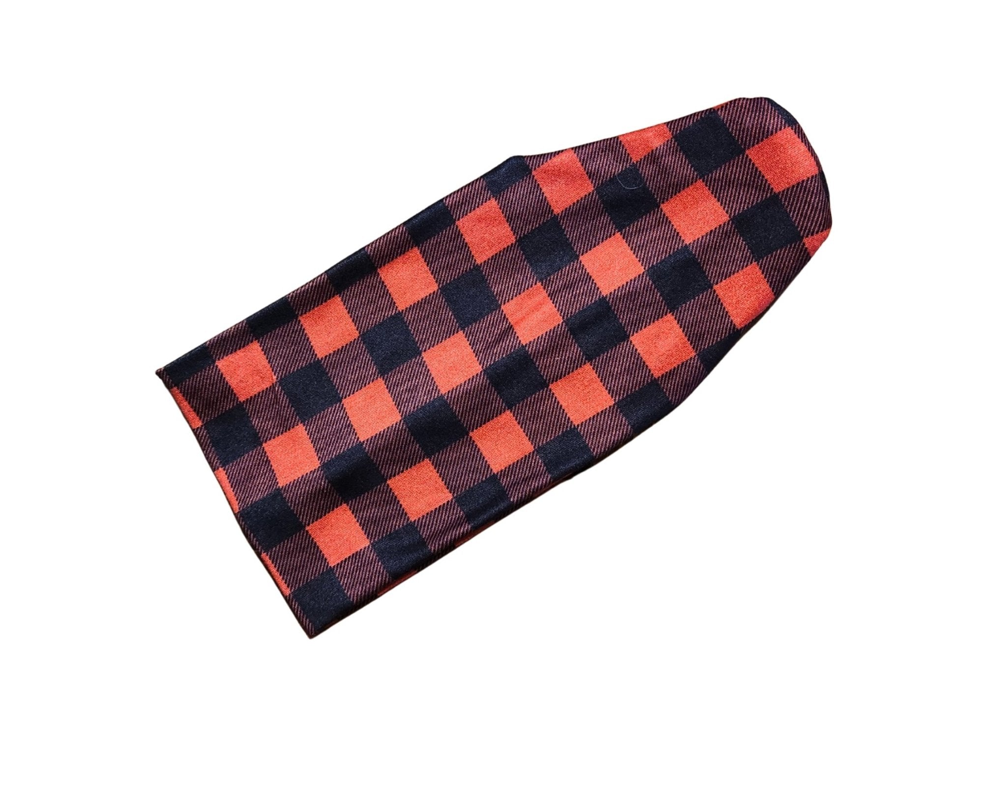 Red Buffalo Check Plaid Bandana & Headband Set - Mutty Mornings