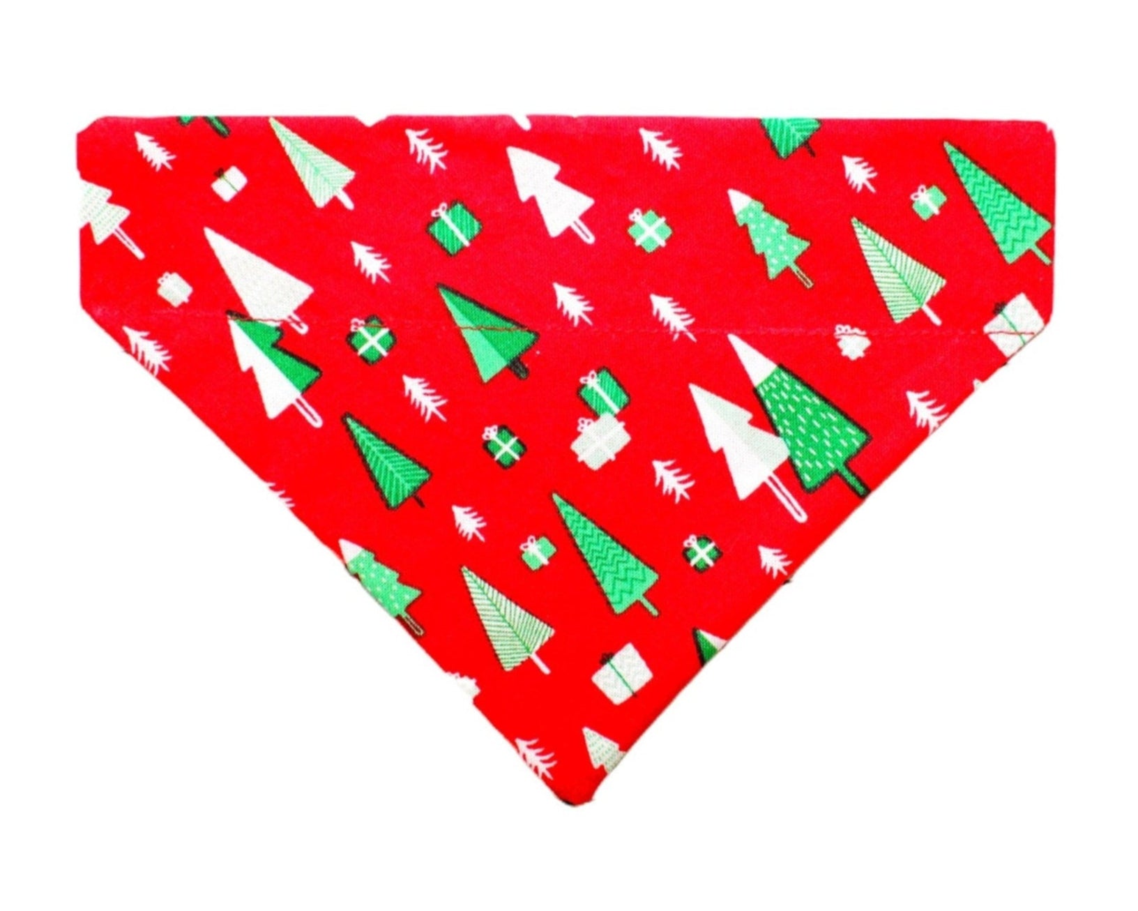 Red Christmas Trees Pet Bandana - Mutty Mornings