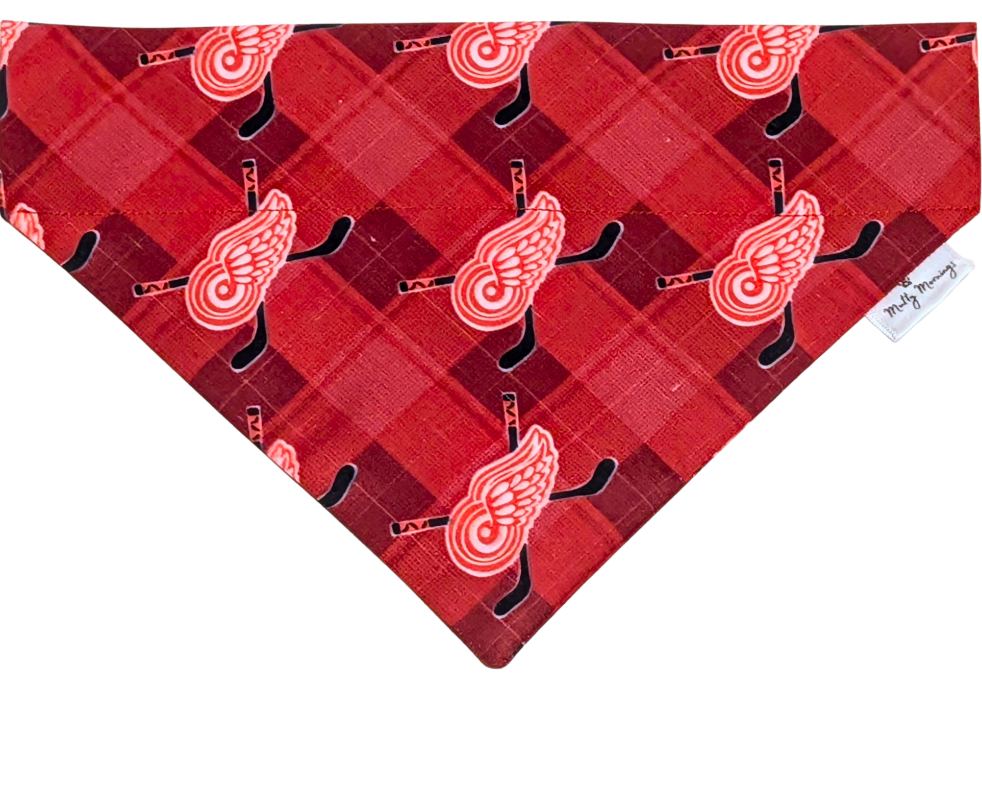 Red Wings Plaid Pet Bandana