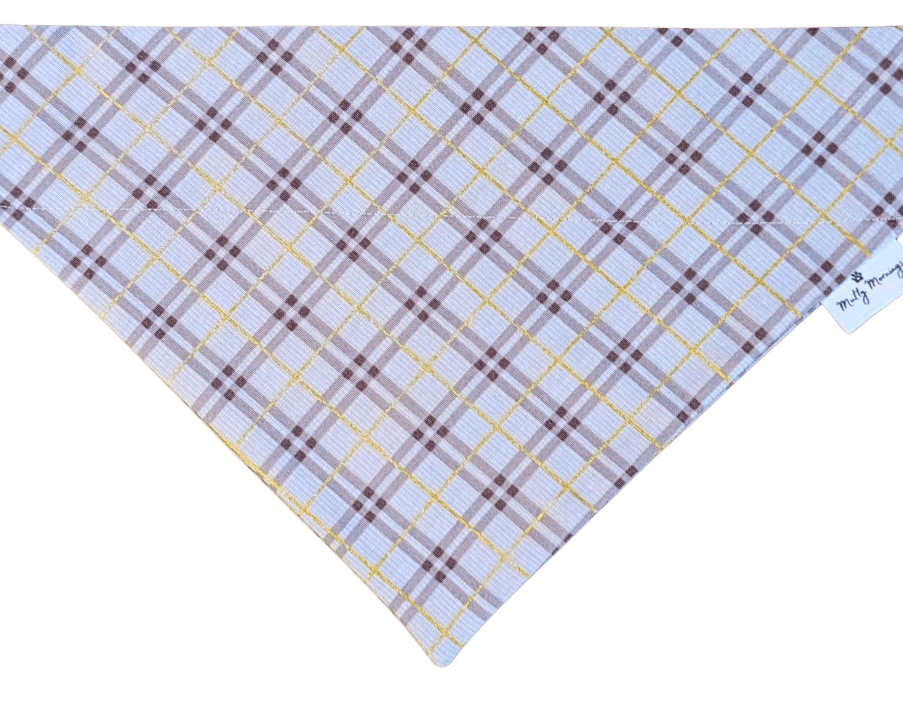Stay Golden Plaid Pet Bandana - Mutty Mornings