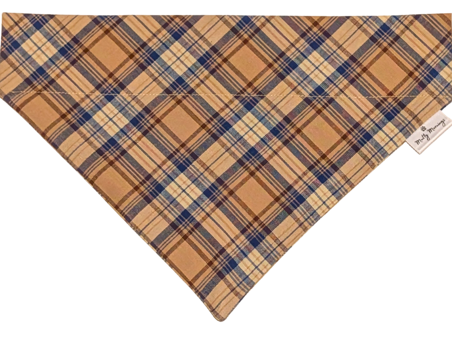 Rustic Blue Plaid Pet Bandana