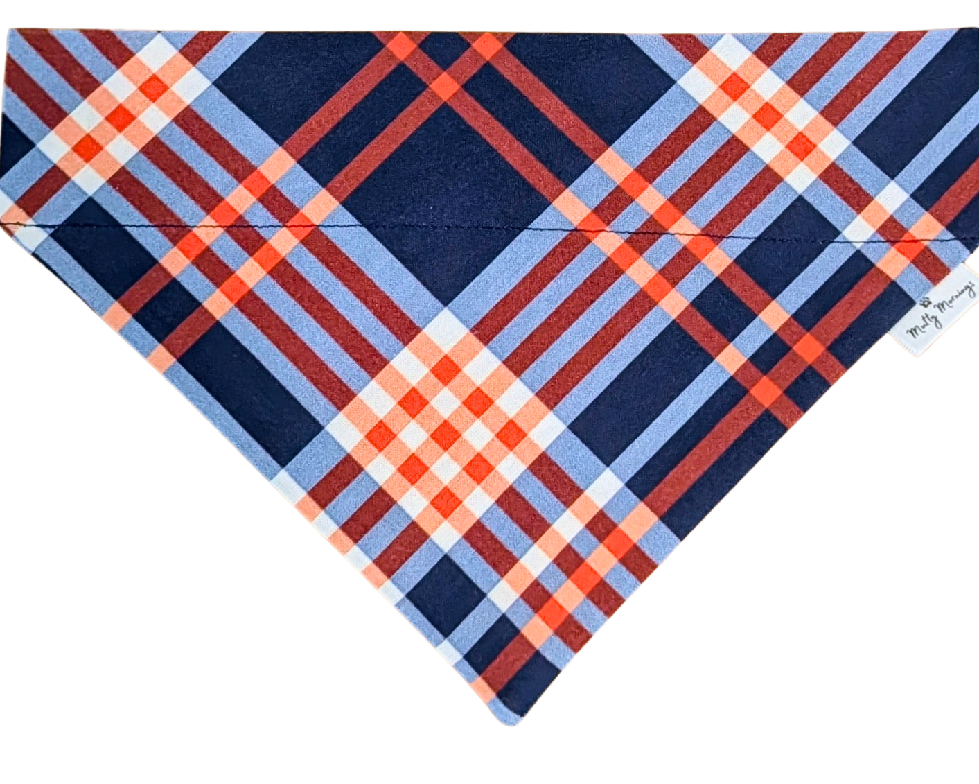 Copper Sky Plaid Pet Bandana