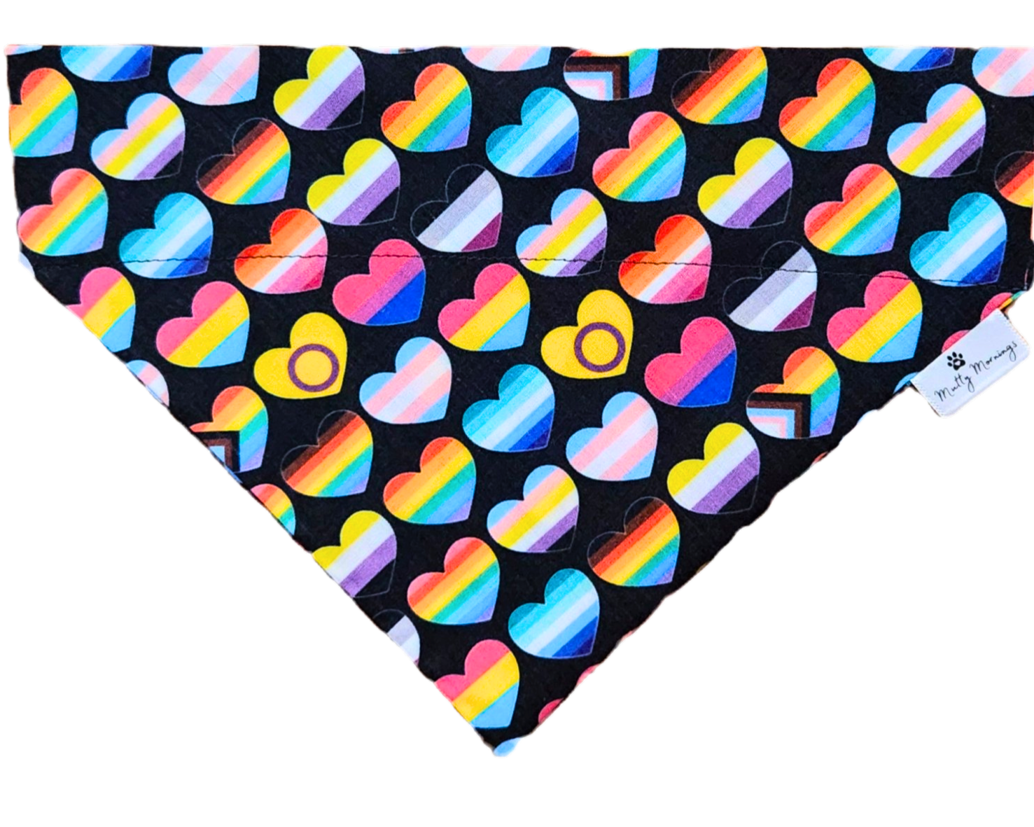 A Heart is a Heart Pride Pet Bandana - Mutty Mornings