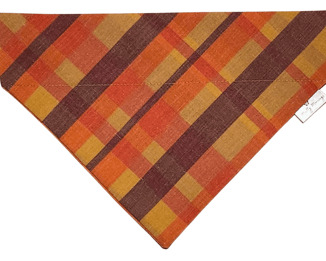 Autumn Ember Plaid Pet Bandana - Mutty Mornings