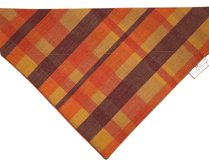 Autumn Ember Plaid Pet Bandana - Mutty Mornings