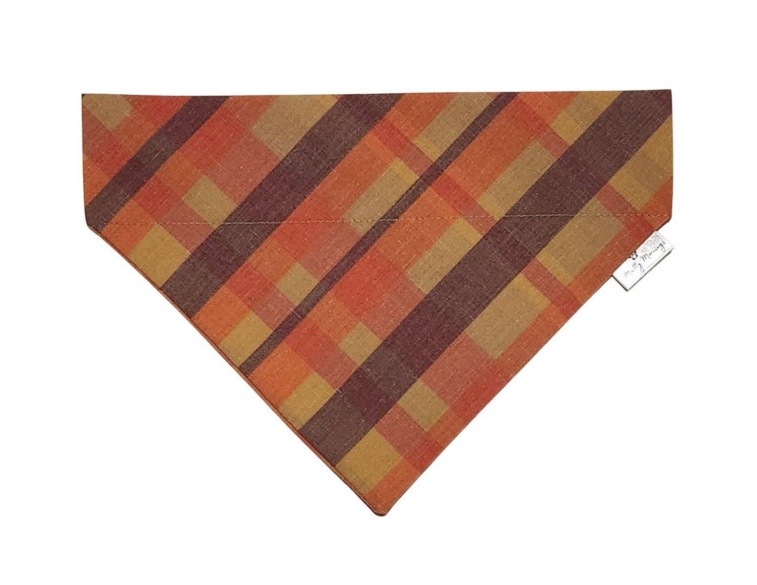 Autumn Ember Plaid Pet Bandana - Mutty Mornings