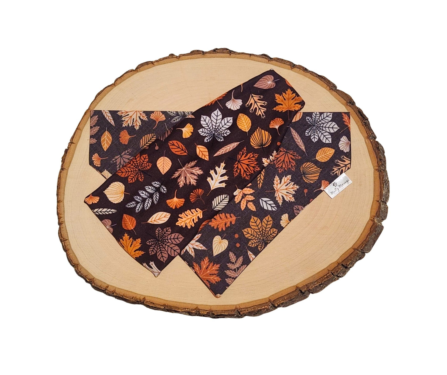 Autumn Leaves Bandana &amp; Headband Set - Mutty Mornings