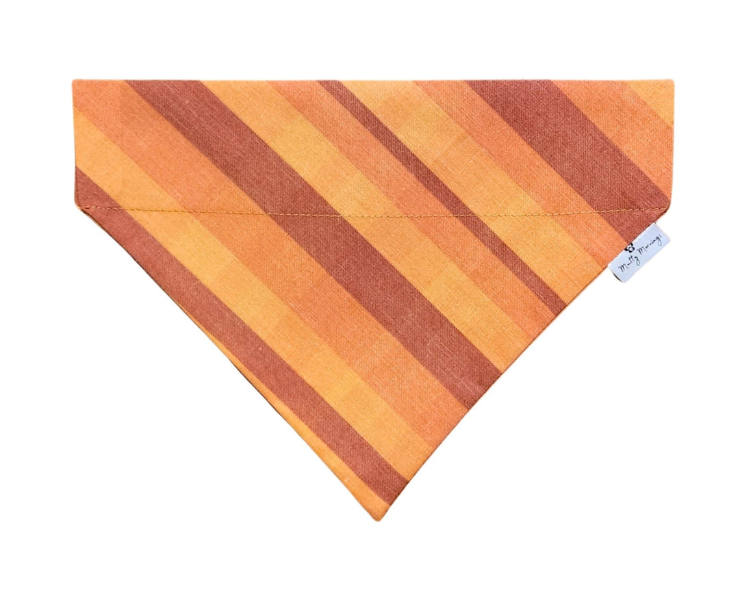 Autumn Stripe Plaid Bandana &amp; Headband Set - Mutty Mornings