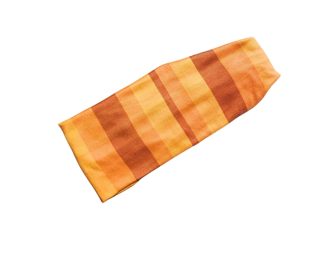 Autumn Stripe Plaid Bandana &amp; Headband Set - Mutty Mornings