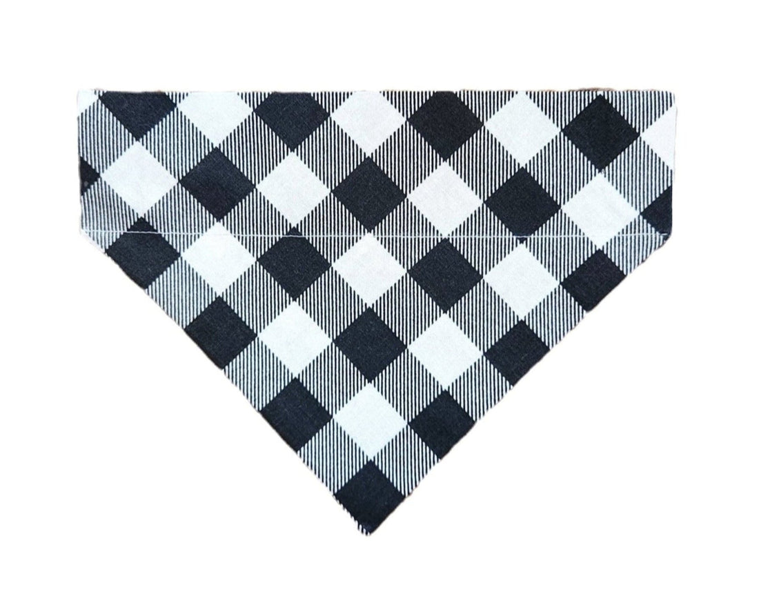 Black Buffalo Check Pet Bandana - Mutty Mornings