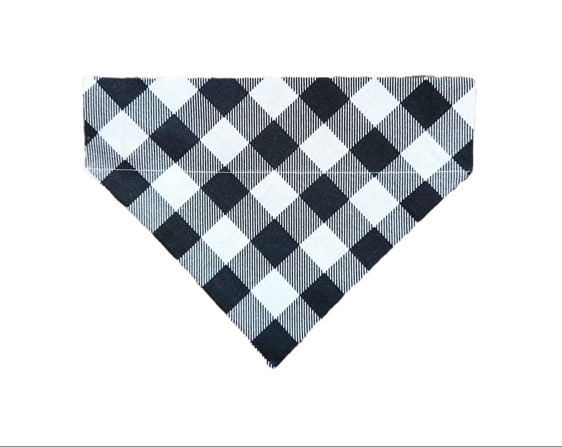 Black Buffalo Check Pet Bandana - Mutty Mornings