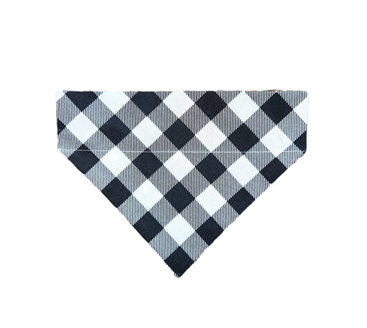 Black Buffalo Check Pet Bandana - Mutty Mornings