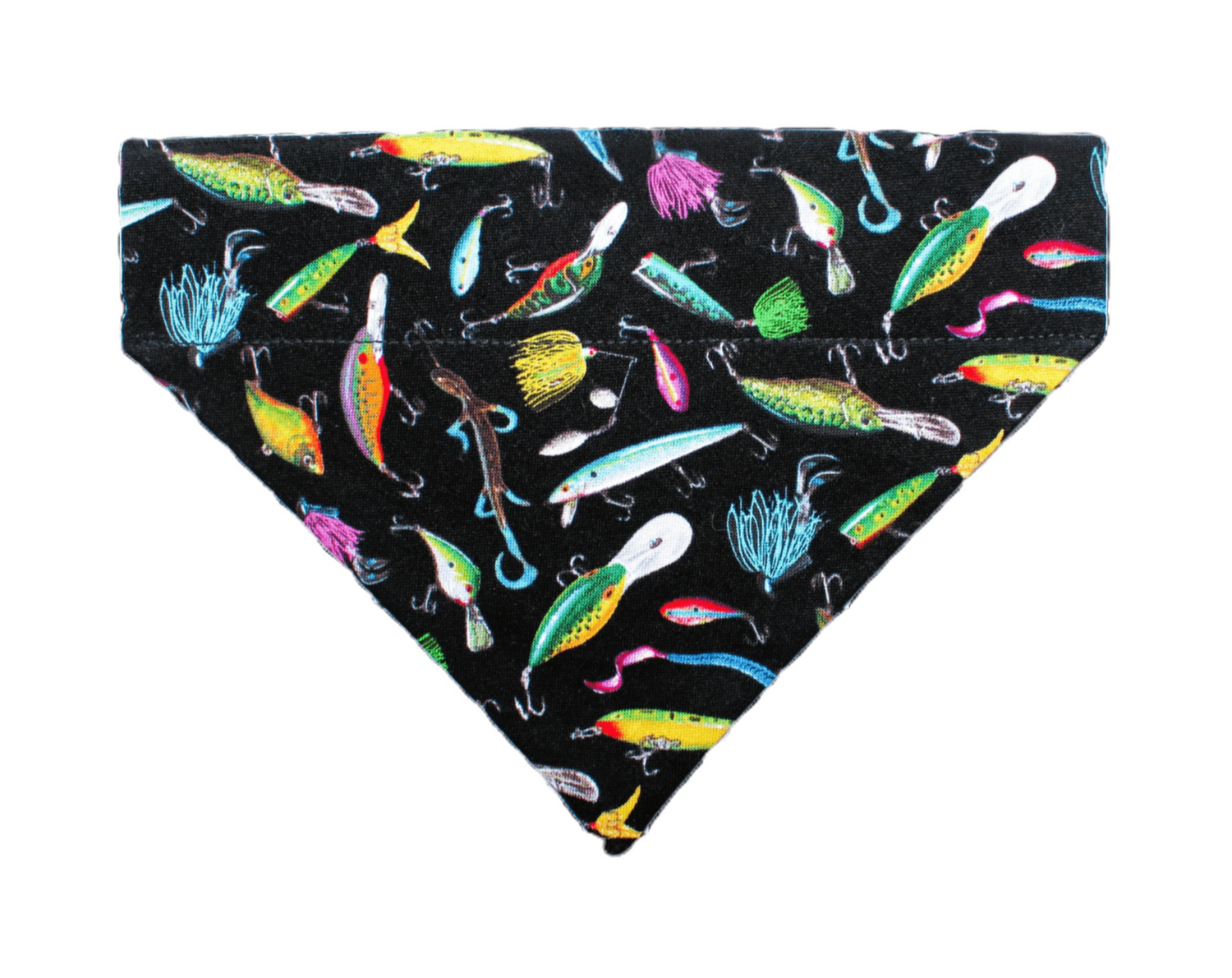 Black Fishing Pet Bandana - Mutty Mornings