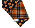 Black Pumpkin Plaid Reversible Pet Bandana - Mutty Mornings