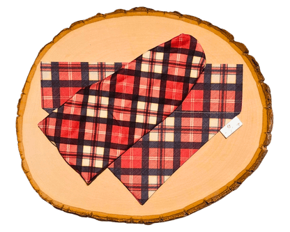 Blitzen Plaid Bandana &amp; Headband Set - Mutty Mornings