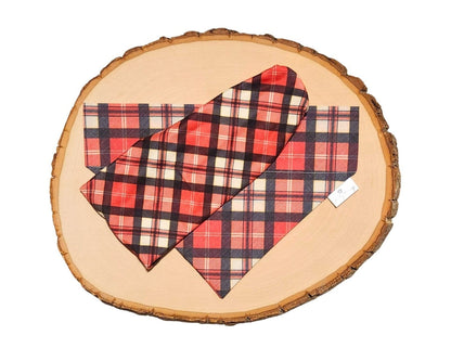 Blitzen Plaid Bandana &amp; Headband Set - Mutty Mornings
