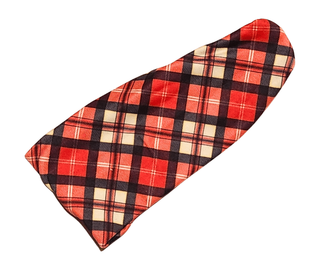 Blitzen Plaid Bandana &amp; Headband Set - Mutty Mornings