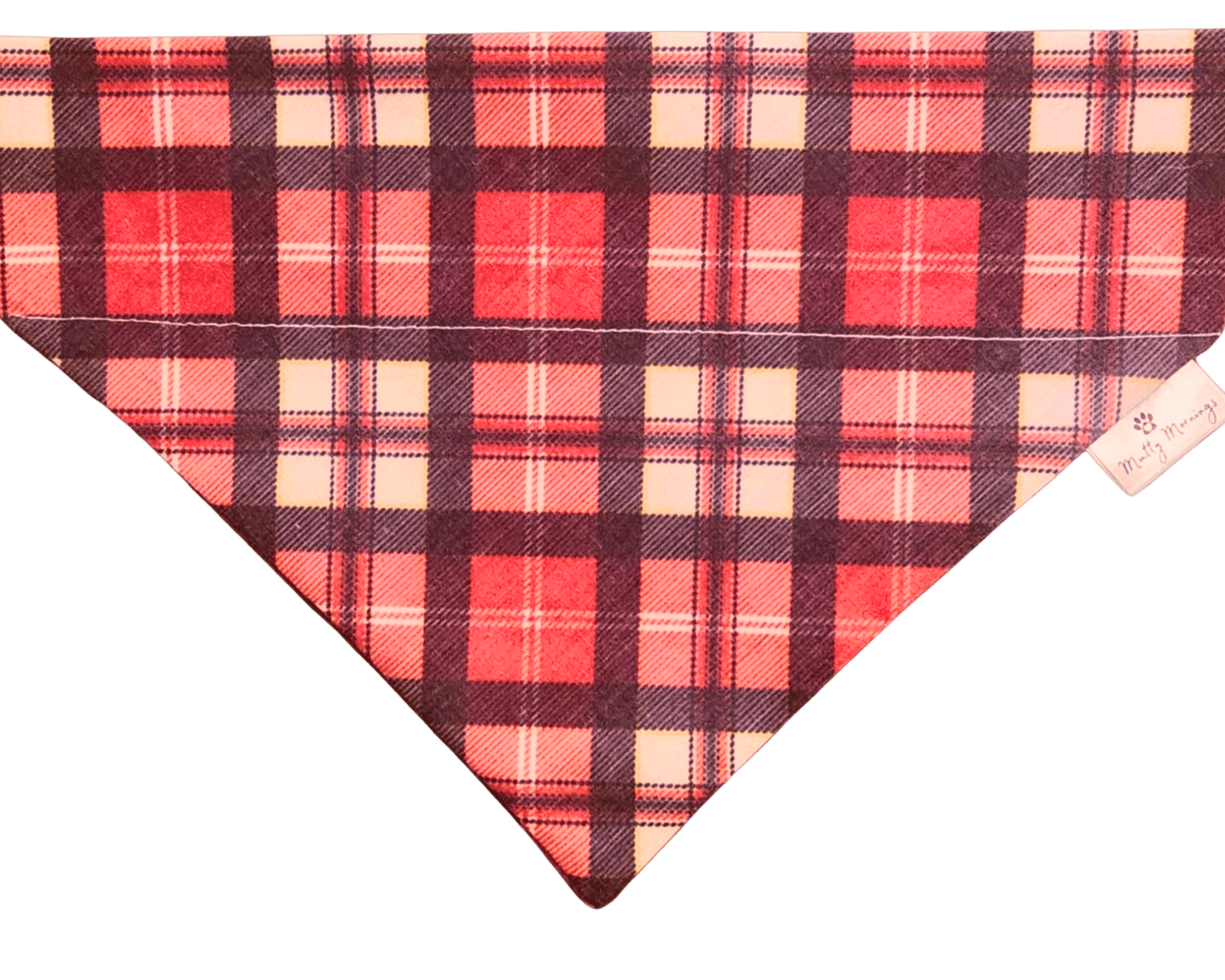 Blitzen Plaid Pet Bandana - Mutty Mornings