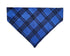Blue and Black Plaid Pet Bandana - Mutty Mornings