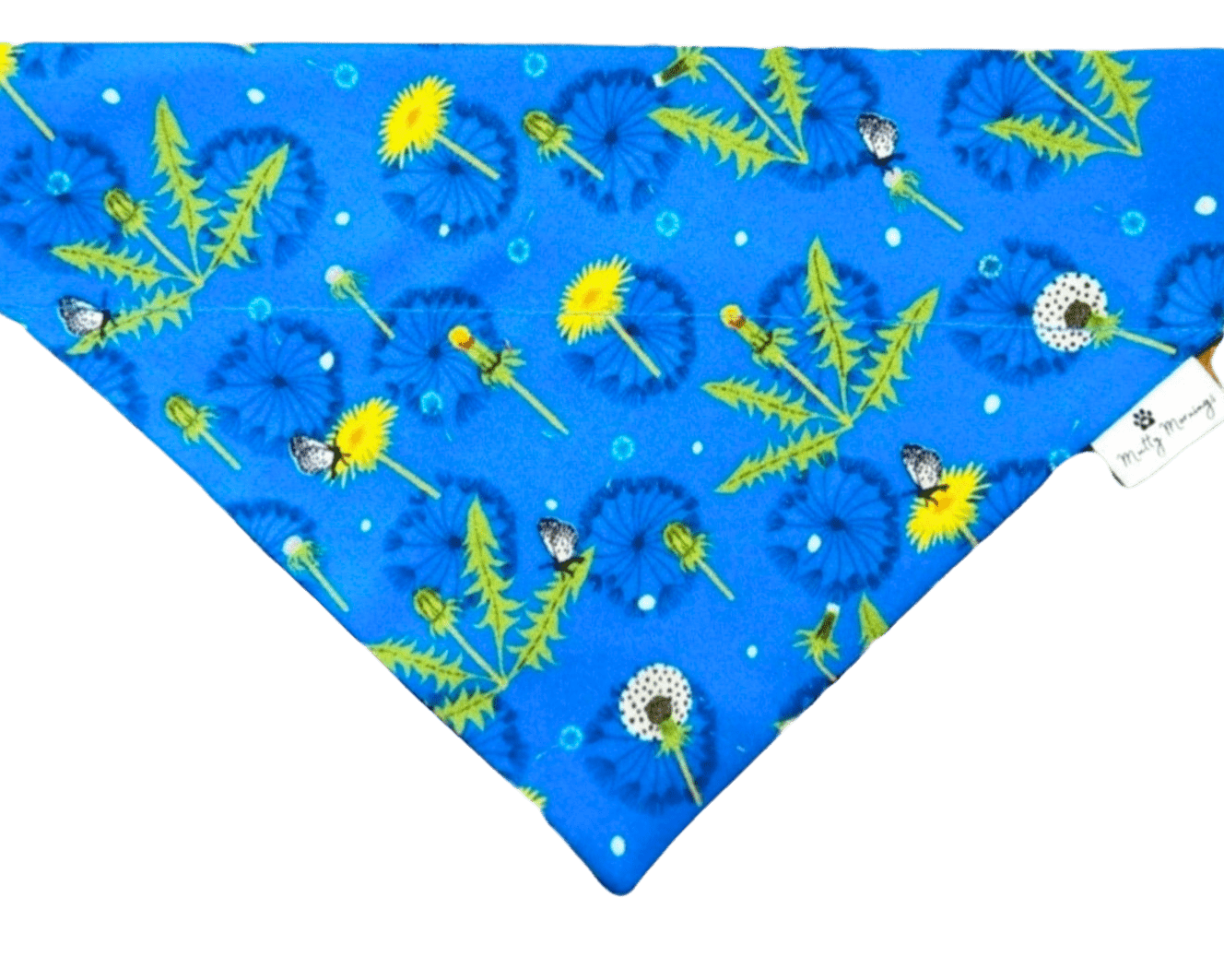Blue Dandelion Dreams Pet Bandana - Mutty Mornings