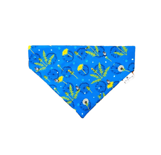 Blue Dandelion Pet Bandana - Mutty Mornings