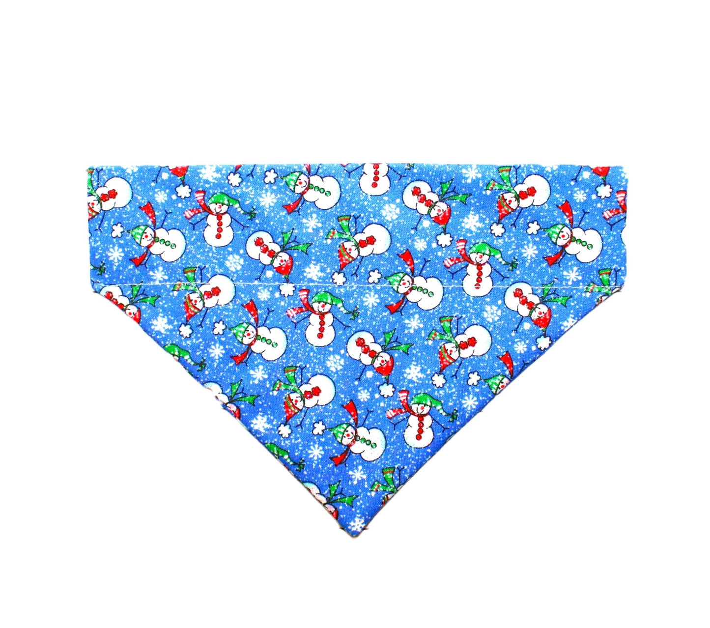 Blue Glitter Snowmen Pet Bandana - Mutty Mornings