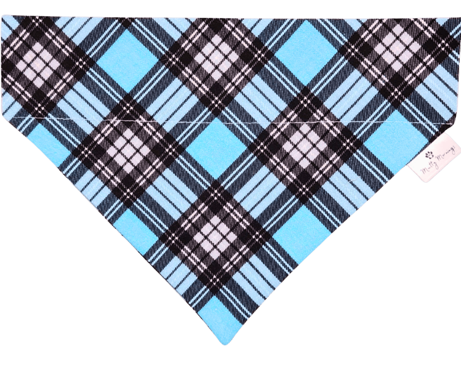 Blue Lake Plaid Pet Bandana - Mutty Mornings