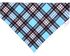 Blue Lake Plaid Pet Bandana - Mutty Mornings