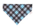 Blue Lake Plaid Pet Bandana - Mutty Mornings