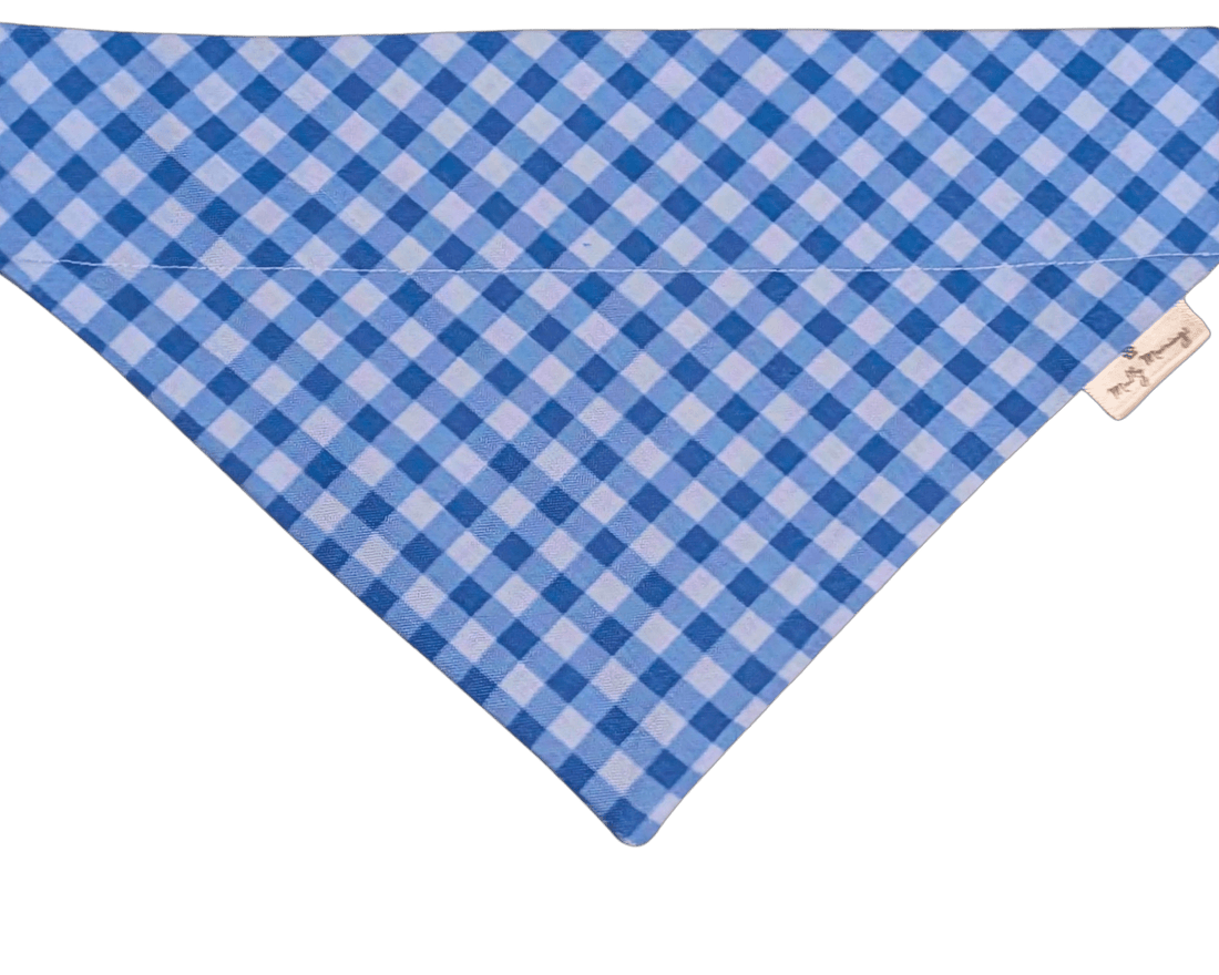 Bluebell Plaid Pet Bandana - Mutty Mornings